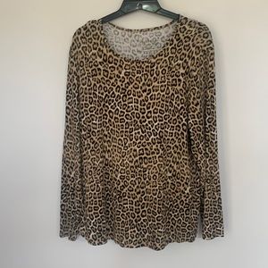 Chico’s leopard print shirt